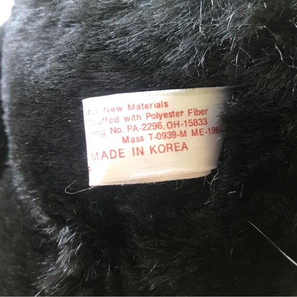 Vintage black Teddybear from 1989 EUC - Picture 5 of 8